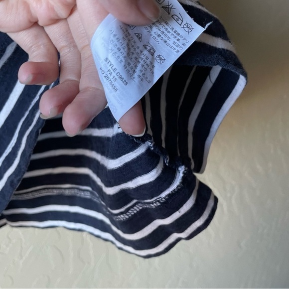 J. Crew Pier Stripe Navy Sweatshirt - Picture 5 of 8